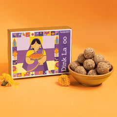 Sahrudaya -Dink Laddoo (Sweetened with dates)| Guilt-Free, Healthy Snacks/Namkeen