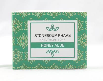 Stonesoup Khaas Bath Soap - Honey-Aloe-Turmeric, 100 gm bar