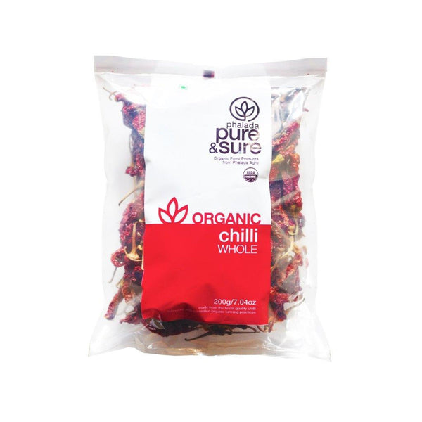 Pure & Sure - Organic Red Chilli Whole - 200 GM (Sabut Laal Mirch)