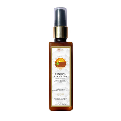 Amayra Naturals - Mineral Sunscreen SPF 50 | Raspberry, Moringa & Aloe