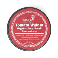Rustic Art - Tomato Walnut Organic Body Scrub Concentrate | with Papaya & Turmeric