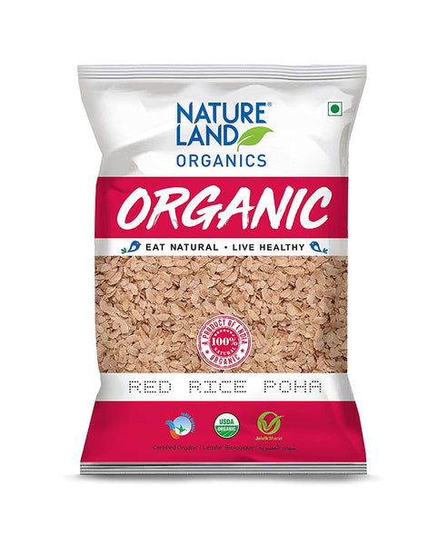 Natureland - Organic Red Rice Poha - 500 GM