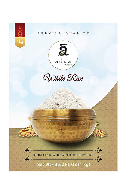 Adya Organics - Sonamasuri White Rice (Sonamasoori) | Hand Pounded