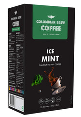 Colombian Brew - Ice Mint Instant Coffee, No Sugar & Vegan - 50 GM