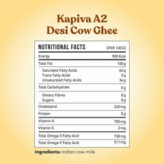 Kapiva - A2 Desi Cow Ghee - 500 GM