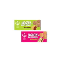 Early Food-Assorted Pack of 2 - Multigrain Millet & Ragi Amaranth Jaggery Cookies X 2, 150g each