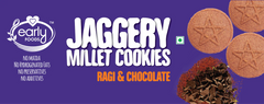 Early Foods-Assorted Pack of 2 - Ragi Amaranth & Ragi Choco Jaggery Cookies X 2, 150g each