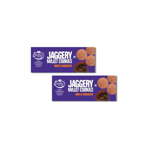 Early Food-Pack of 2 - Ragi and Choco Jaggery Cookies 150g X 2