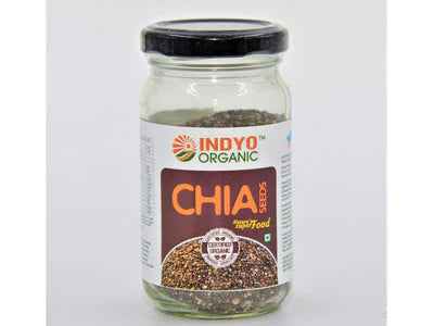 Organic Chia Seeds- Glass Bottle (IndyoOrganic)