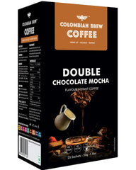 Colombian Brew - Double Chocolate Mocha Instant Coffee, No Sugar Vegan - 50 GM
