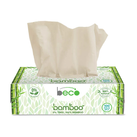 Beco - Bamboo Facial Tissues | Eco-Friendly - 100 Pulls/Box