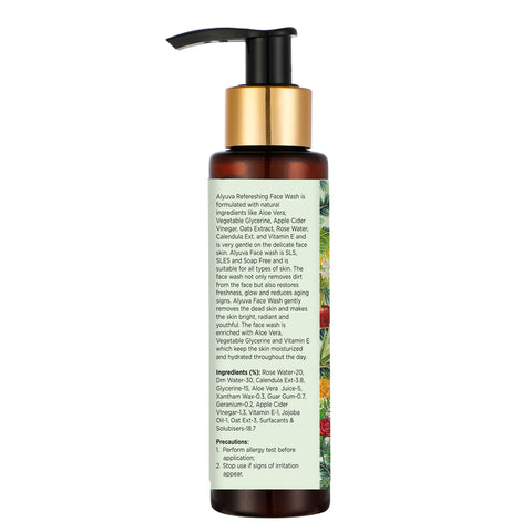Alyuva - Soap Free Moisturizing Face Wash  | Aloe & Apple Cider