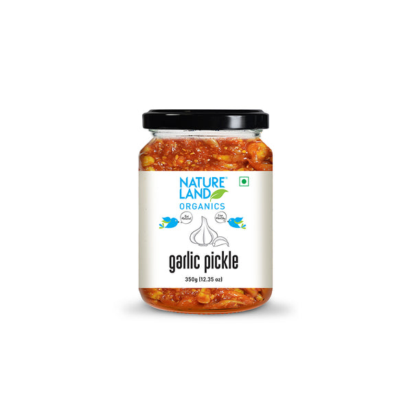 Natureland - Organic Garlic Pickle 350 Gm