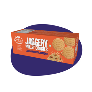 Early Foods - Jowar Almond Jaggery Cookies - 150 GM
