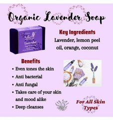 Rustic Art - Organic Lavender Soap | Lavender, Lemon & Orange