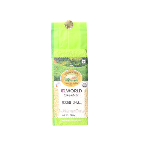 Elworld - Organic Moong Dhuli (Yellow Moong Dal)