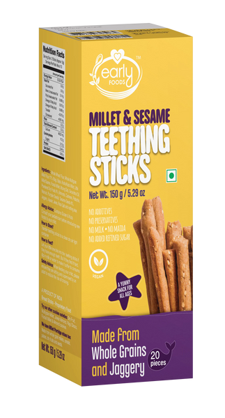 Early Foods -Millet & Sesame Jaggery Teething Sticks 150g