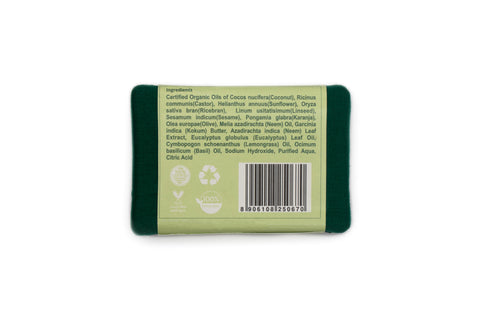 Rustic Art - Organic Neem Soap | Eucalyptus, Basil & Lemongrass
