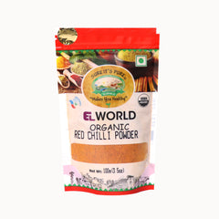 Elworld - Organic Red Chilli Powder  - 100 GM