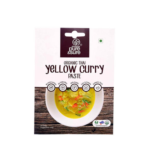 Pure & Sure - Organic Thai Yellow Curry Paste - 50 GM