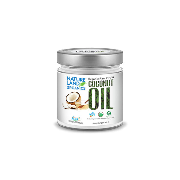 Natureland - Coconut Oil | Cold Pressed, Kolhu, Kachi Ghani - 400 ML
