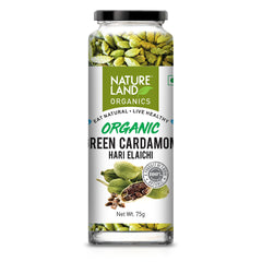 Natureland - Organic Green Cardamom (Elaichi/Ilaichi) - 75 GM