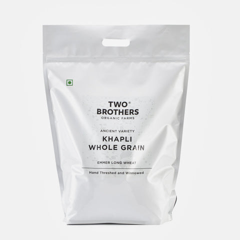 Two Brothers Organic Farms - Organic Khapli Whole Grain - 5 KG (Emmer Wheat)