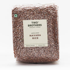 Two Brothers Organic Farms - Njavara / Navara Red Rice | Gluten-Free. 1 KG