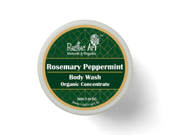 Rustic Art - Rosemary Peppermint Body Wash Concentrate | With Lemon, Peppermint & Aloevera