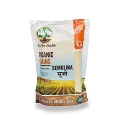 Go Earth - Organic Wheat Semolina / Suji / Sooji / Rava - 500 GM