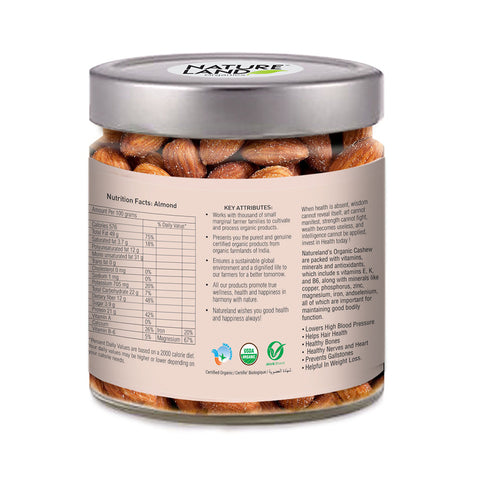 Natureland - Organic Roasted Almonds - 250 GM