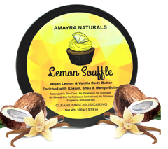Amayra Naturals - Lemon Vanilla Body Butter - 100 GM | Hemp & Apricot