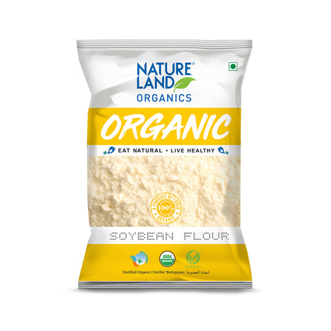 Natureland - Organic Soybean Flour - 500 Gm