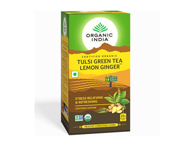 Tulsi Green Tea Lemon Ginger ( Organic India)